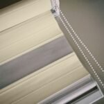 Modern Zebra Perde - Krem