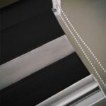 Modern Zebra Perde - Siyah