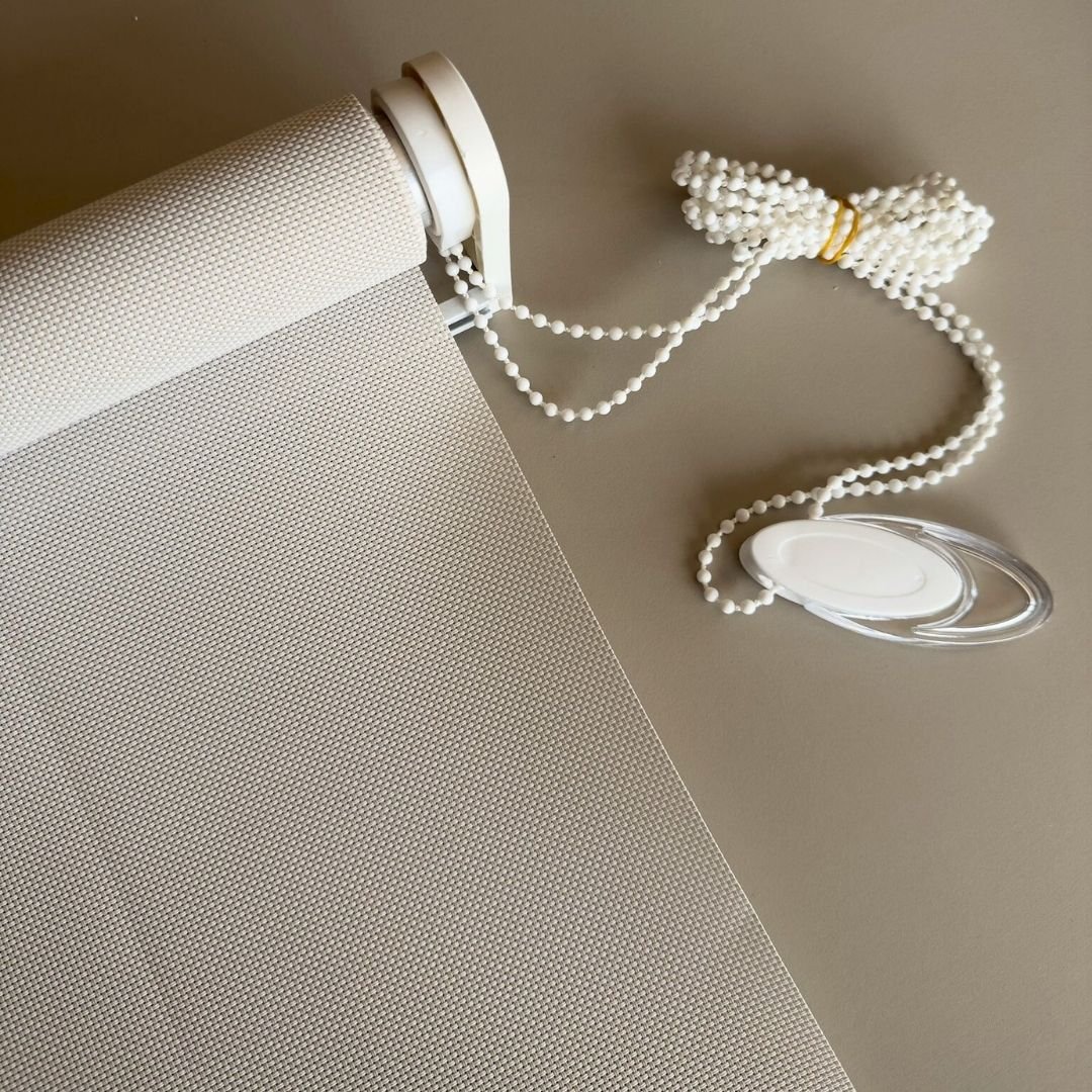 sun-screen-stor N002 (2) Screen Stor Perde - Krem Beyaz - Görsel 1