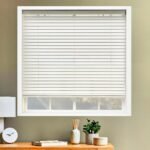 50mm Merdiven İpli Ahşap Jaluzi Perde - Beyaz